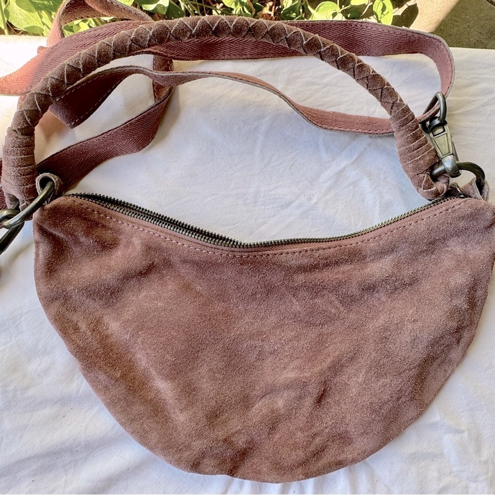 free people crossbody bag with removable crossbody strap. length 13” height 7”